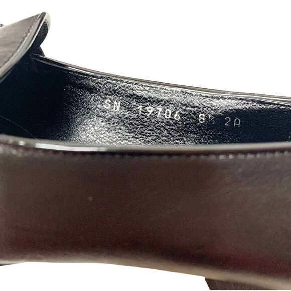 Salvatore Ferragamo Women’s Black Heel Loafers with Horse Bit Buckle Size 8.5 2A - Picture 8 of 10